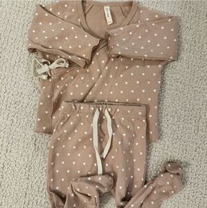 Quincy Mae Hearts Matching Set
